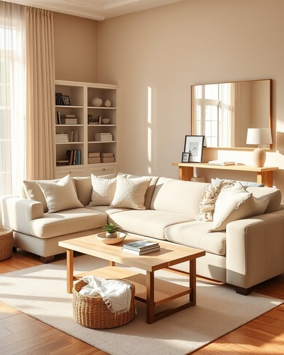 beige storage solutions enhance organization