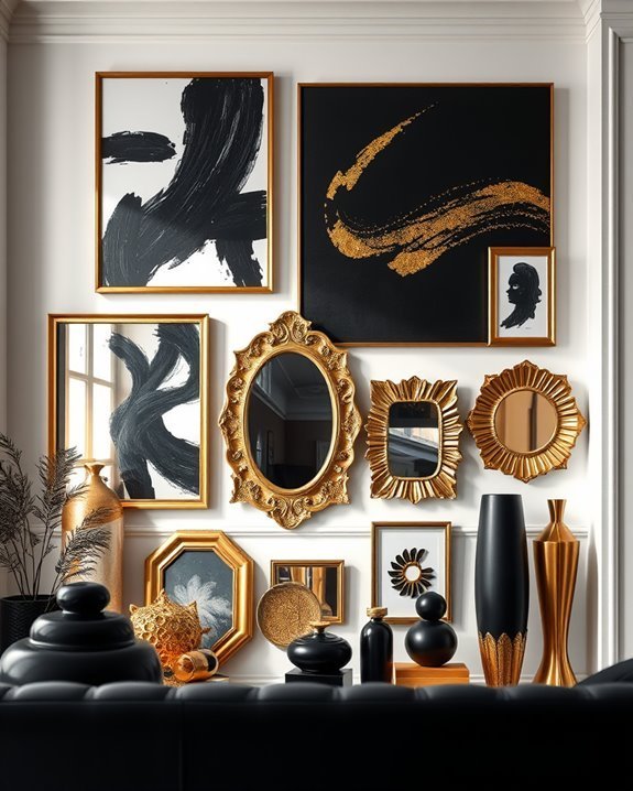 black and gold aesthetics