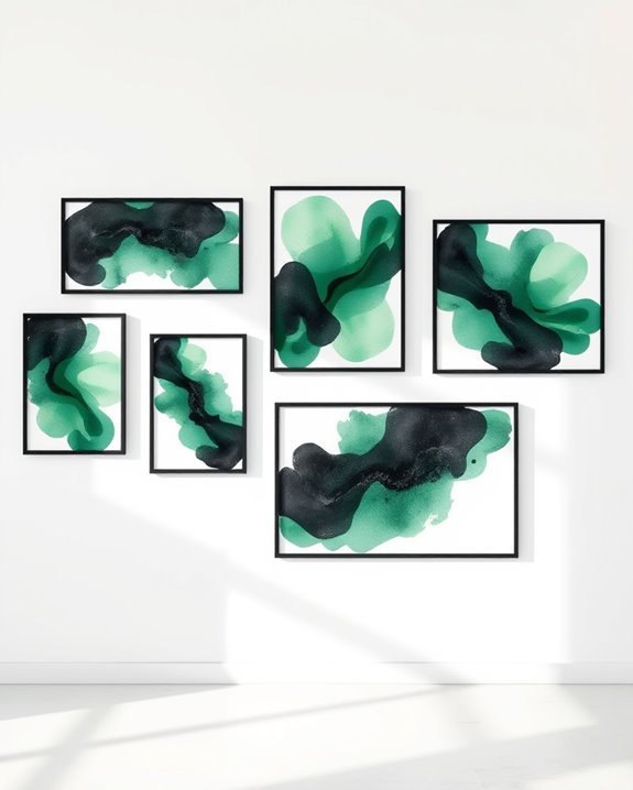 black and green tranquility
