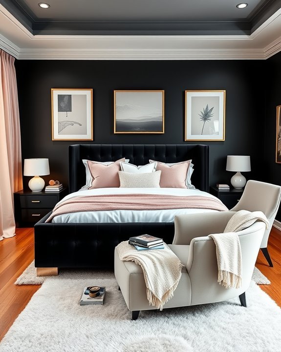 black and pastel harmony