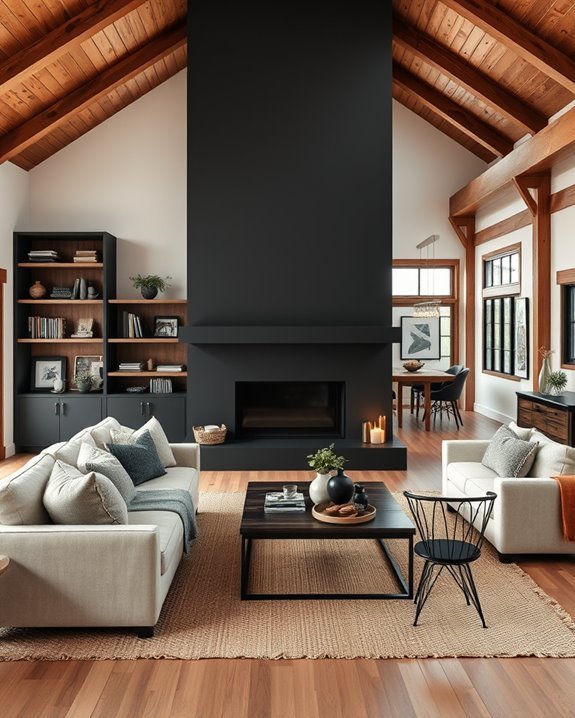 black and wood harmony