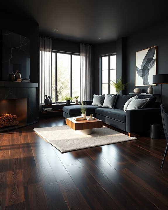 black and wood harmony