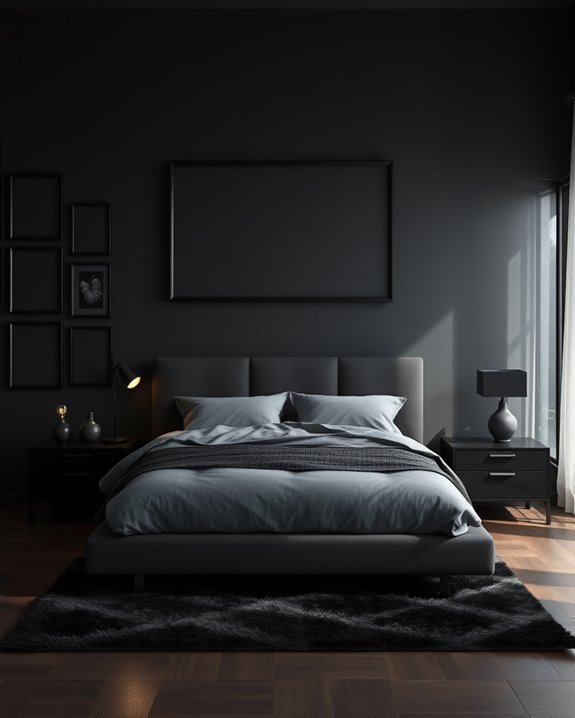 black framed photo gallery
