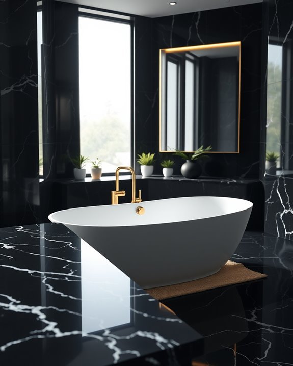 black marble artistic elegance