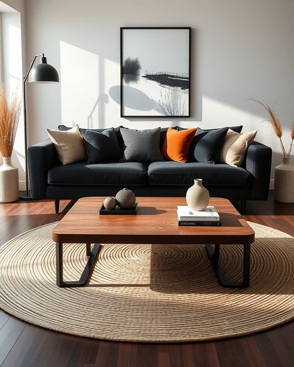 black wood textiles harmony