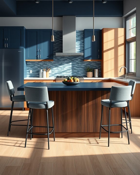 blue and brown harmony