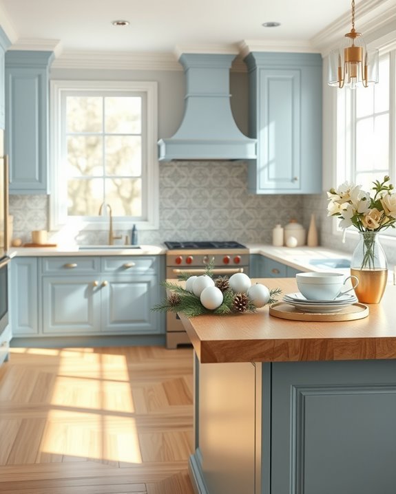 blue and cream elegance
