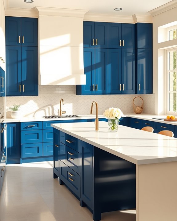 blue and cream elegance