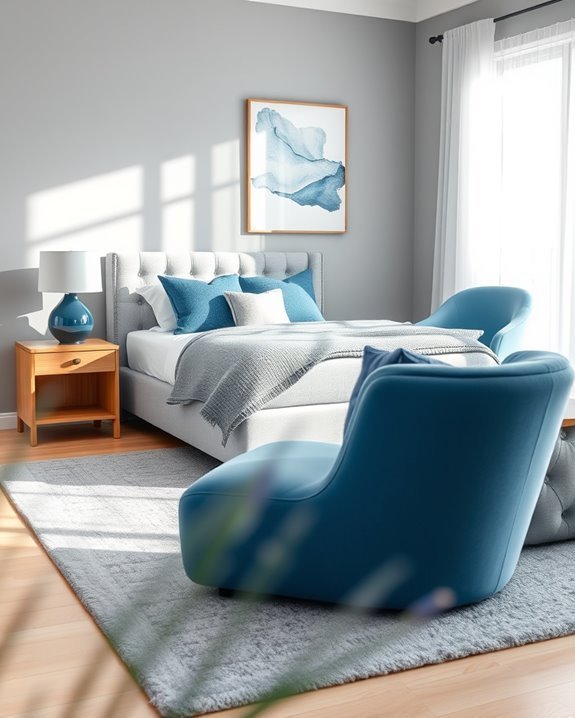 blue and gray elegance