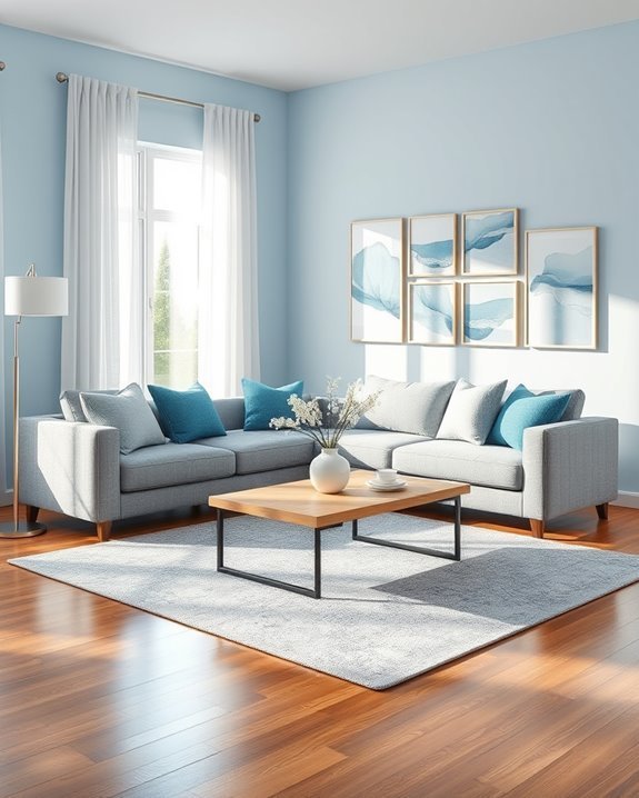 blue and gray harmony
