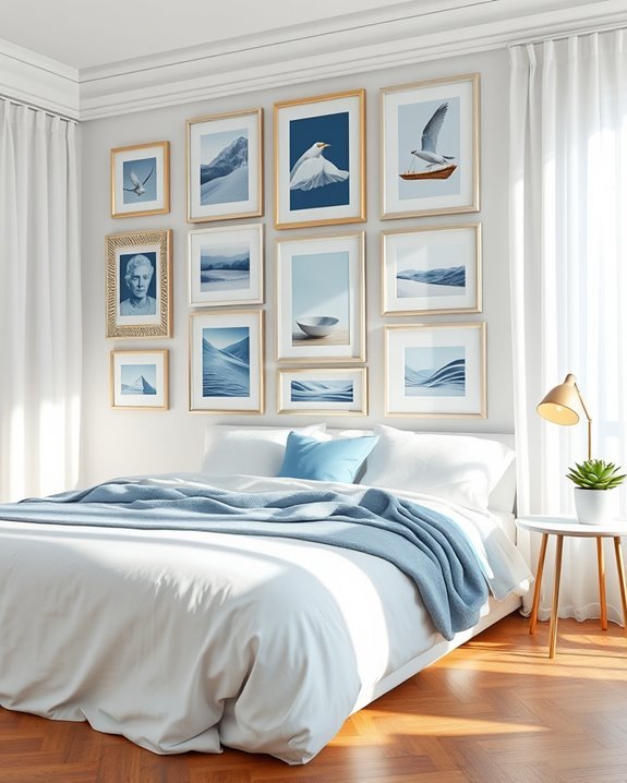 blue and white gallery