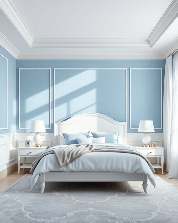 blue and white serenity