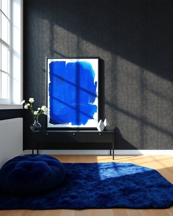 blue art black wallpaper