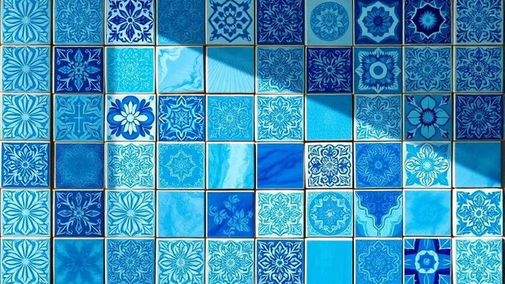 blue kitchen tile designs