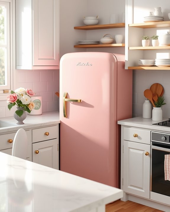 blush pink kitchen elegance
