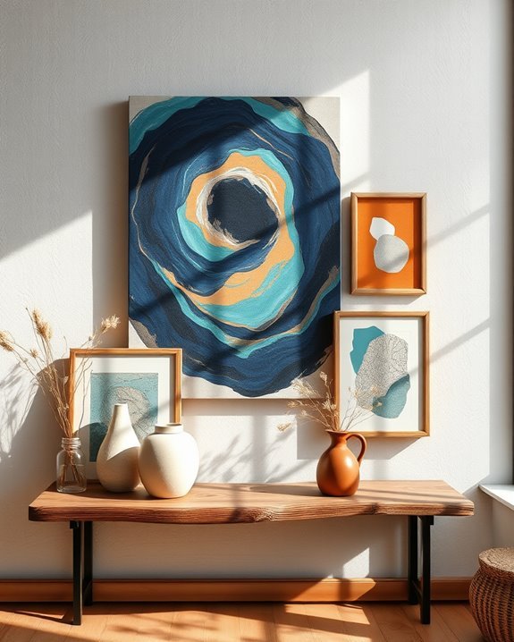 bohemian blue brown harmony