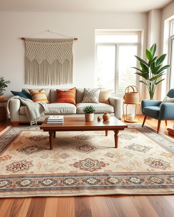 bohemian cozy living room