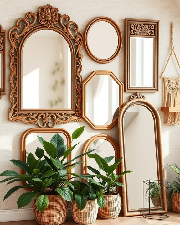 bohemian decorative mirror styles