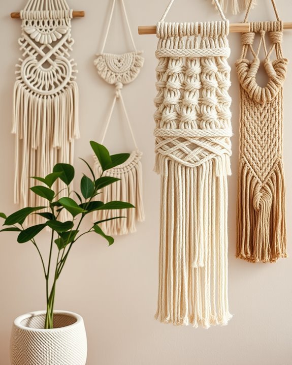 bohemian macram wall decor