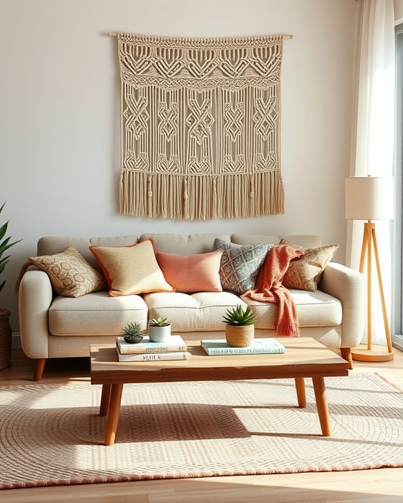 bohemian macram wall decor