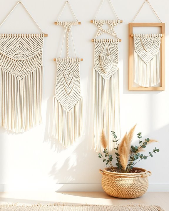 bohemian macram wall decor
