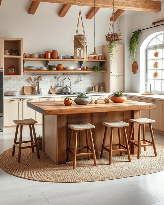 bohemian multi functional kitchen space