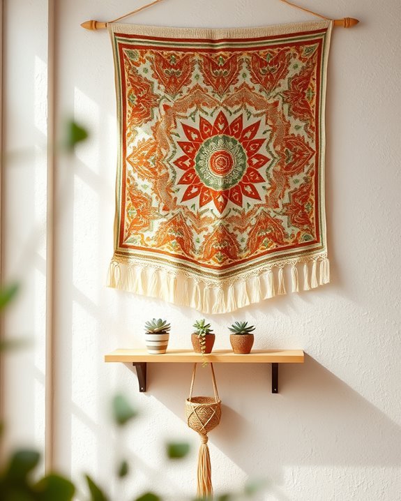 bohemian tapestry wall art