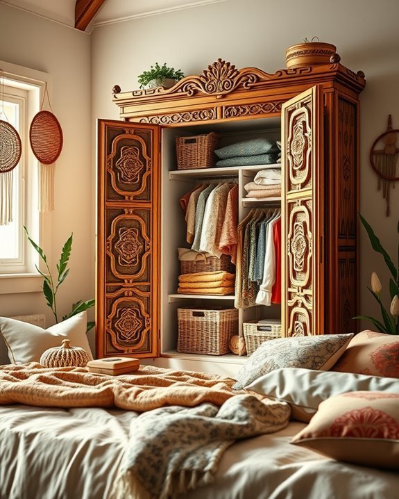 bohemian wardrobe design ideas