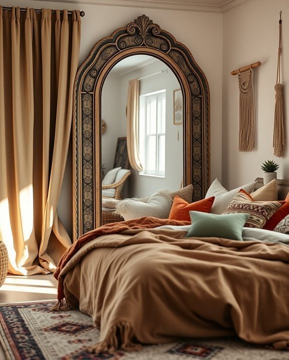boho chic mirror decor