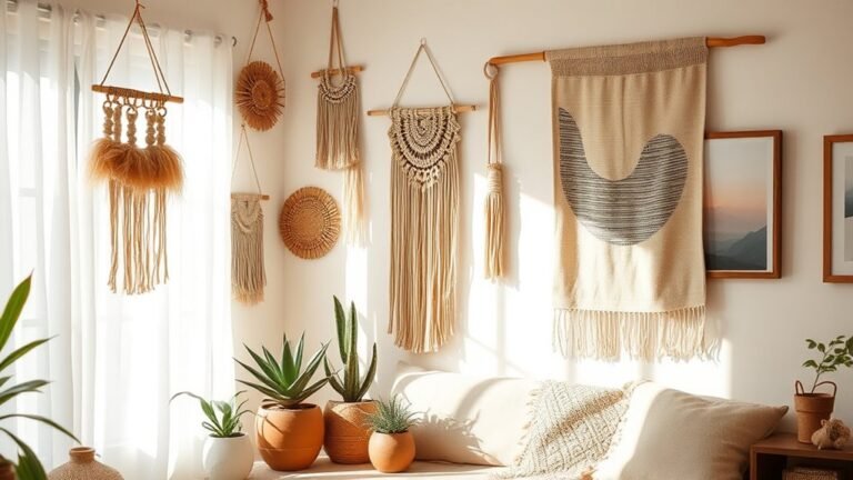 boho decor with nature