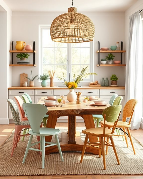 boho dining set charm