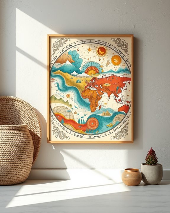boho dream map inspiration