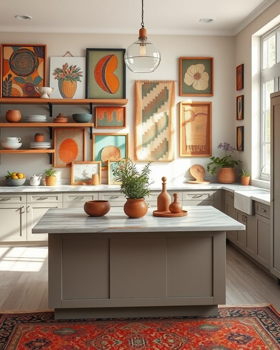 boho kitchen artistic enhancement