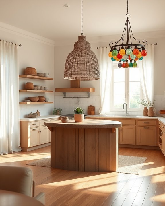 boho kitchen lighting fixtures