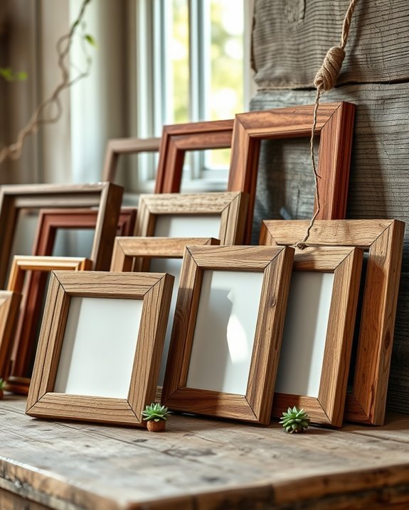 boho rustic picture frames