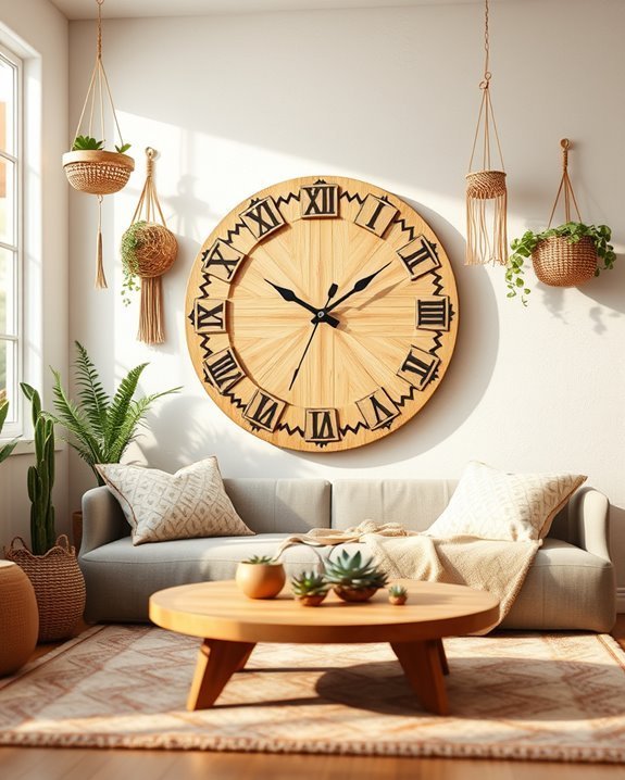 boho vintage statement clock