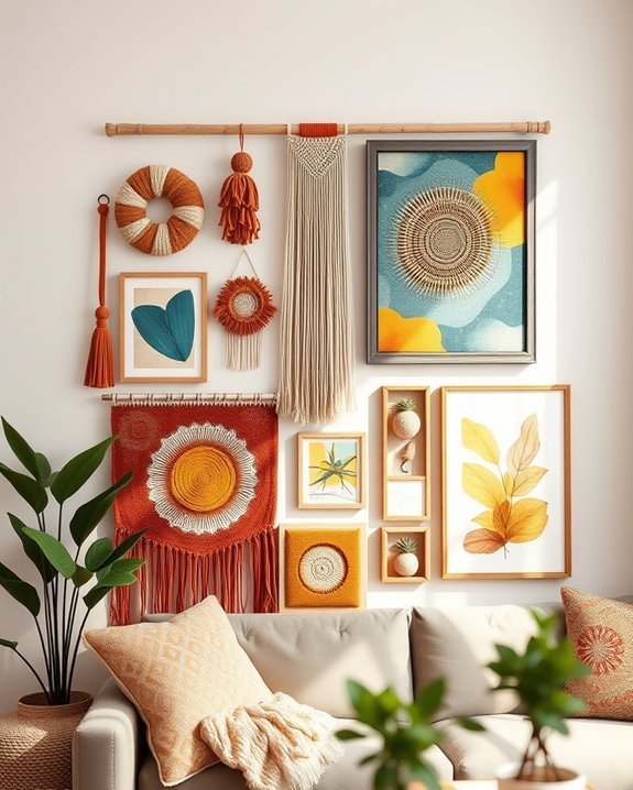 boho wall collage inspiration