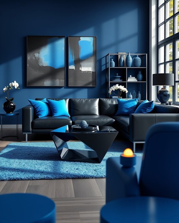 bold accessories enhance decor
