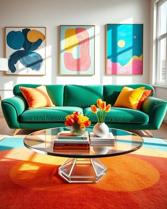 bold and vibrant furniture
