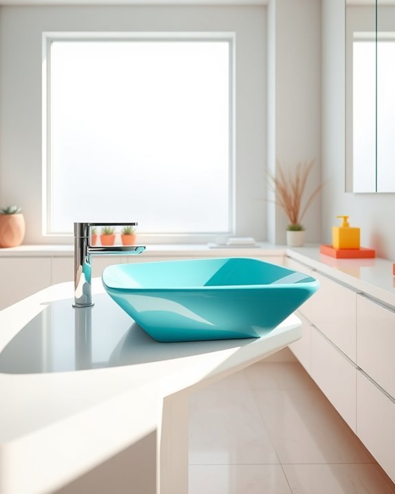 bold and vibrant sinks