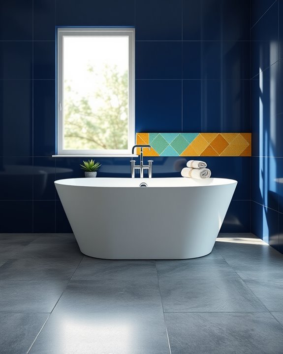 bold and vibrant tiles