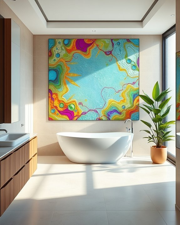 bold artistic glass statement