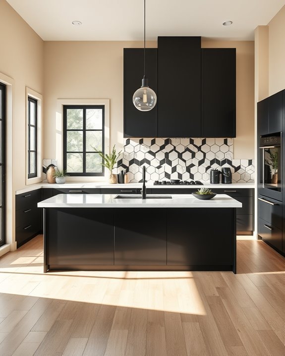 bold black and cream design