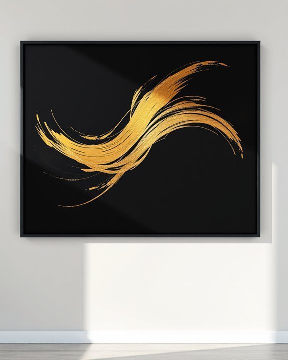 bold black and gold art