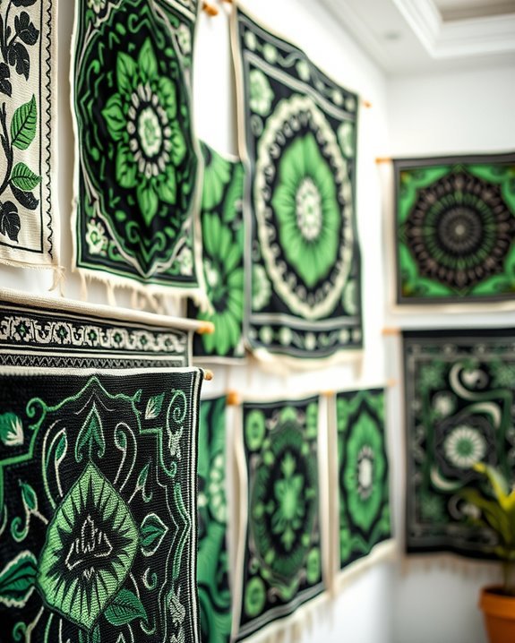 bold black and green elegance