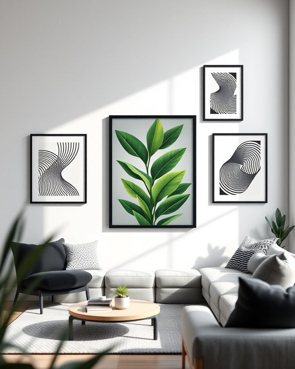 bold black and green prints