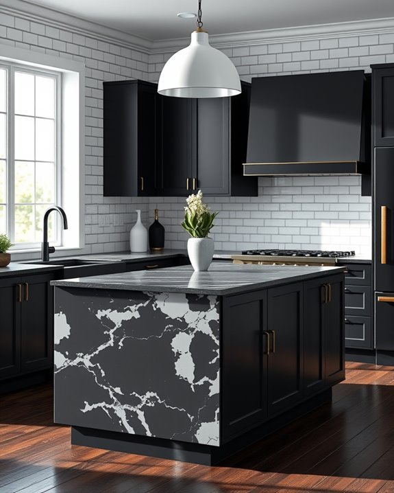 bold black and white decor