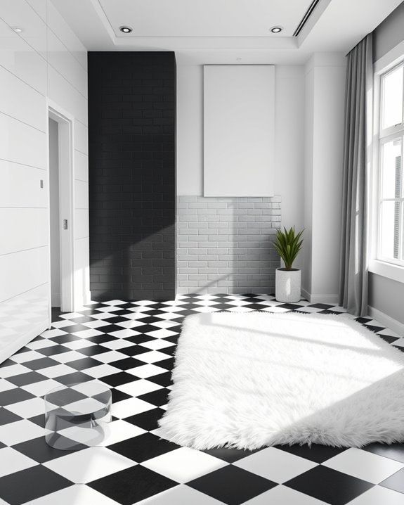 bold black and white harmony