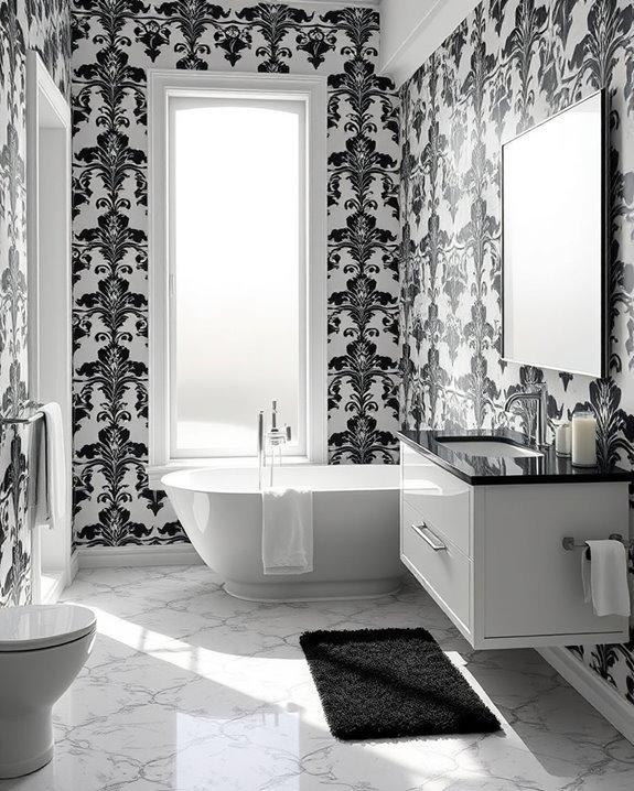 bold black and white patterns