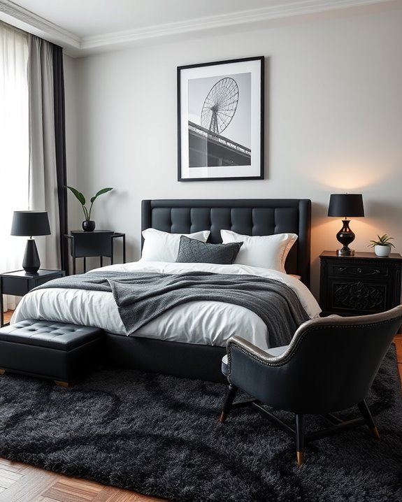 bold black furniture transformation